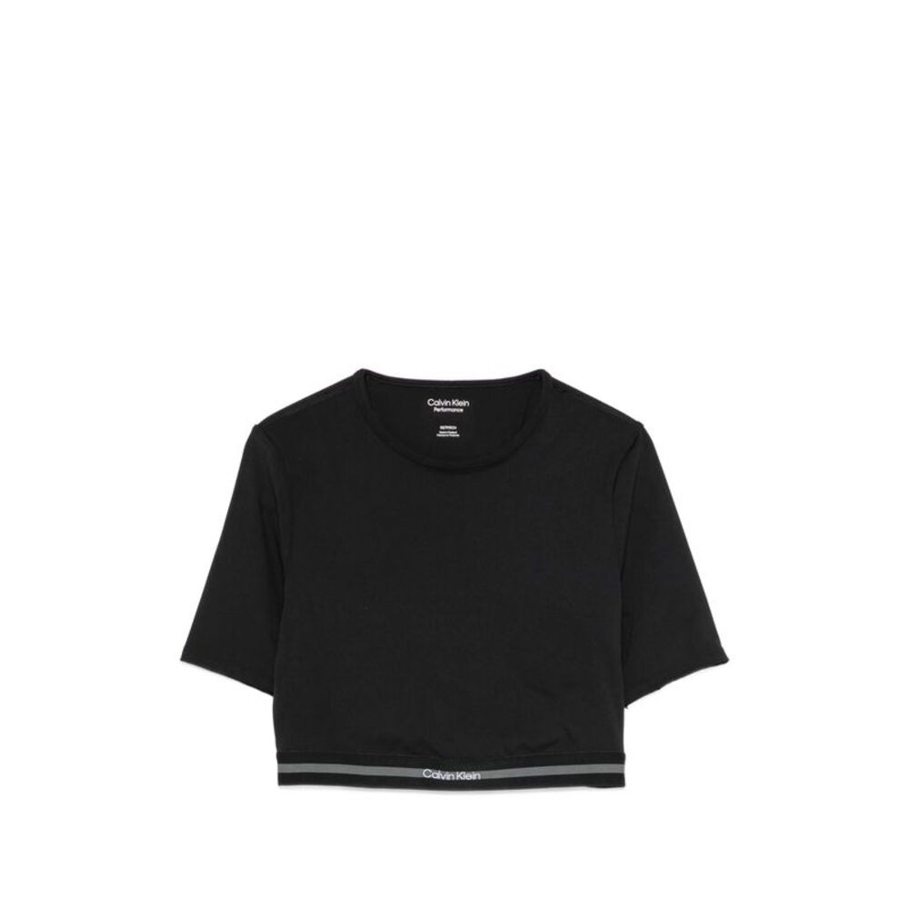 Calvin Klein Sport Black Performance Tops - Performance T-Shirts Women